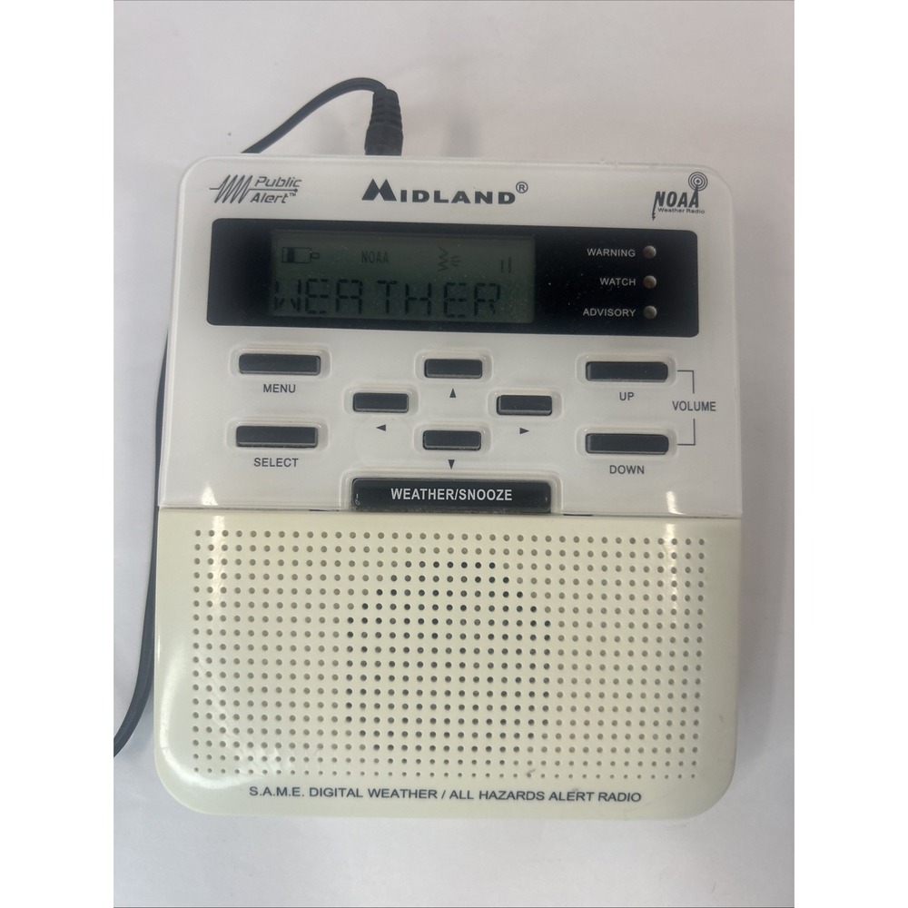 Midland Weather Alert Radio‎ - WR100 Works Read No Backup